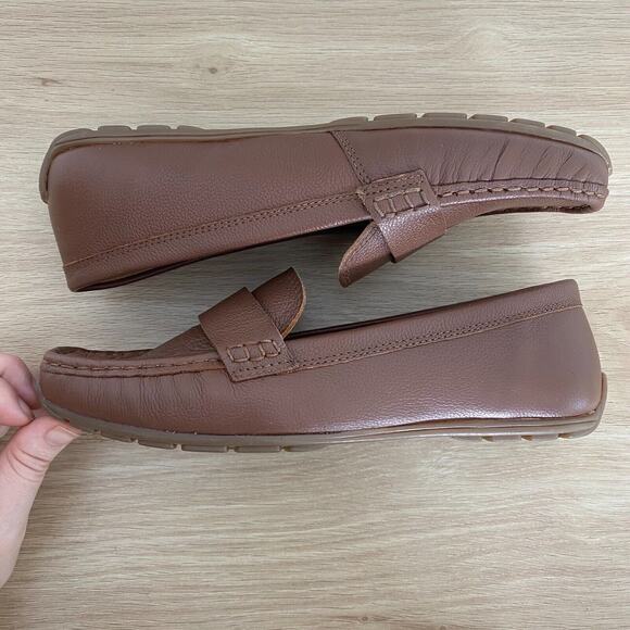 Joie Womens Leather Loafers Shoes Size 7.5 Capsule Neutral Office Career Slip On - Picture 5 of 9